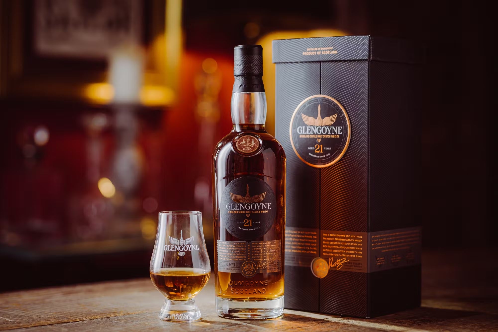 Elevate your whisky experience with the Glengoyne 21 Year Old - Unhurried Since 1833