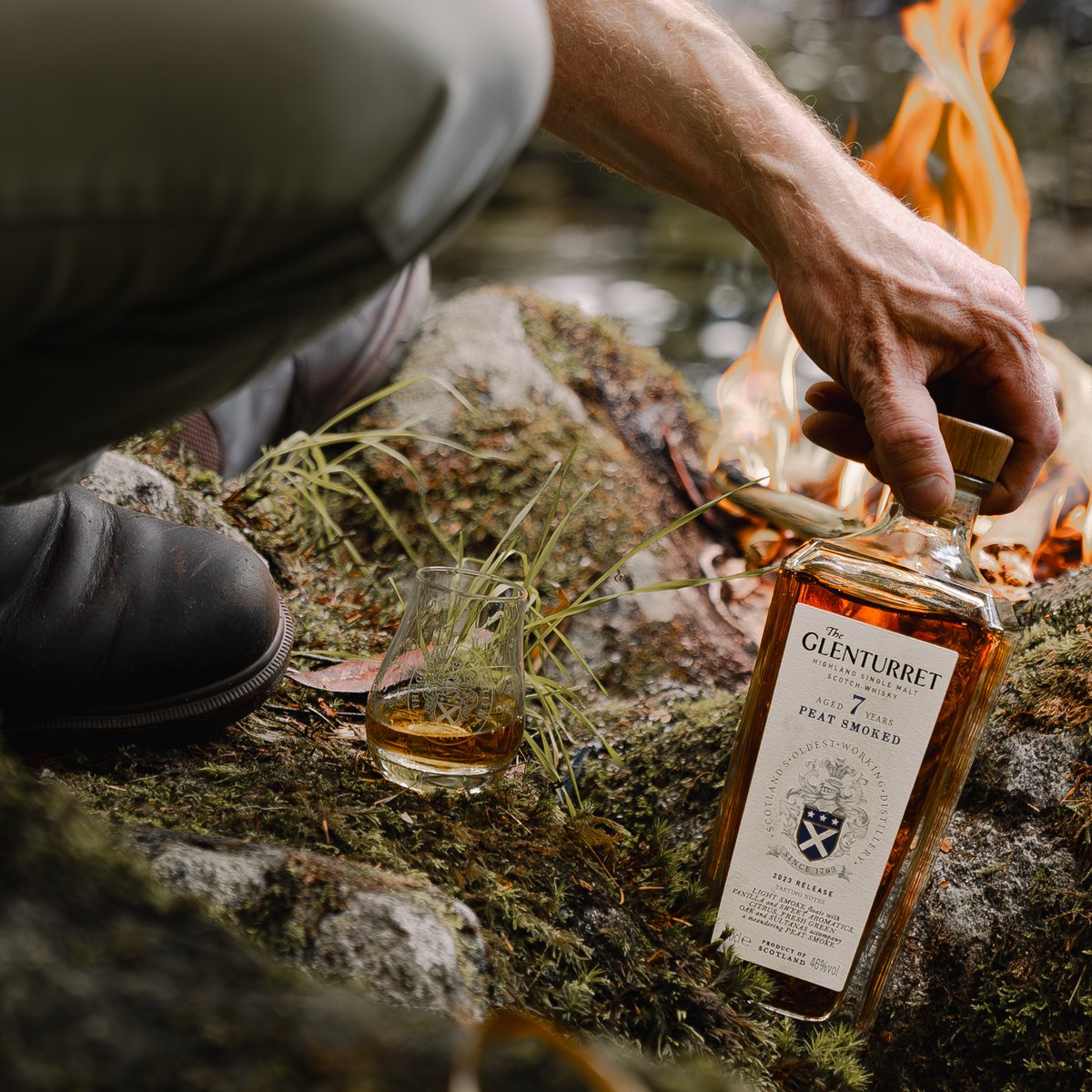 Glenturret 7 Year Old Peat Smoked - Embrace the Wild Beauty