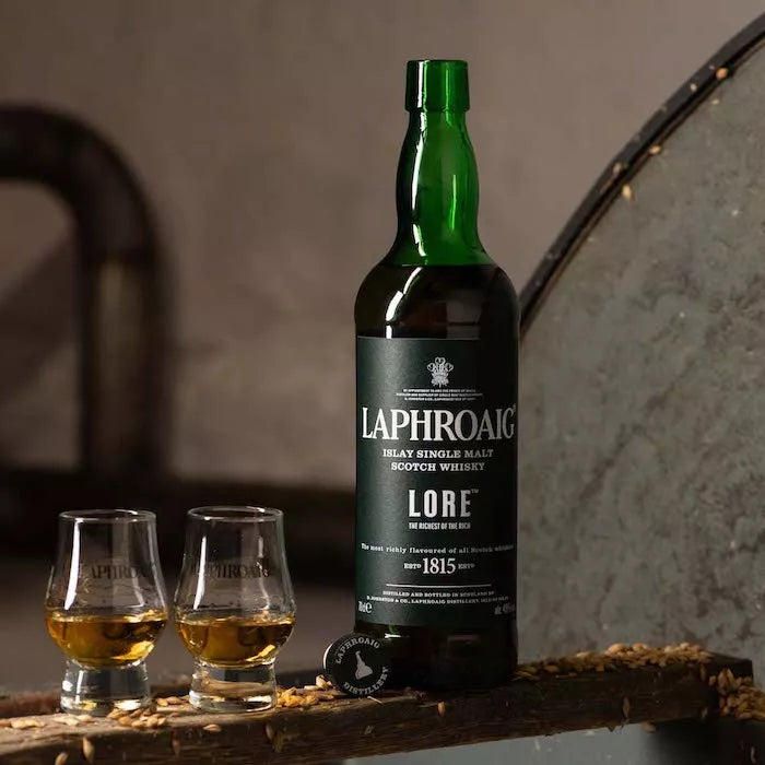 Embark on a journey of unparalleled richness with Laphroaig Lore, crafted by Distillery Manager John Campbell himself!