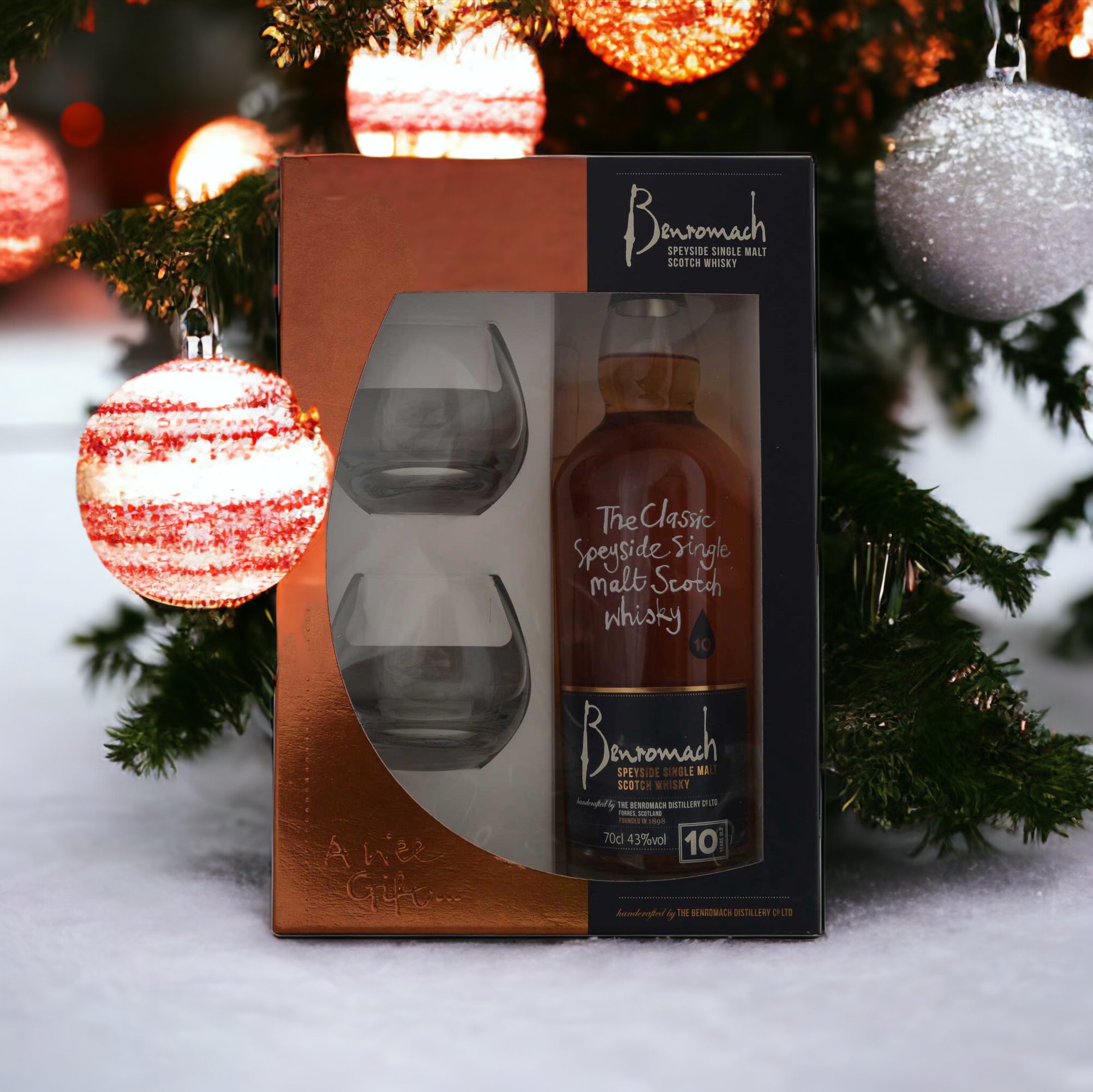 Experience Speyside Tradition with Benromach 10 Year Old Single Malt Gift Set!