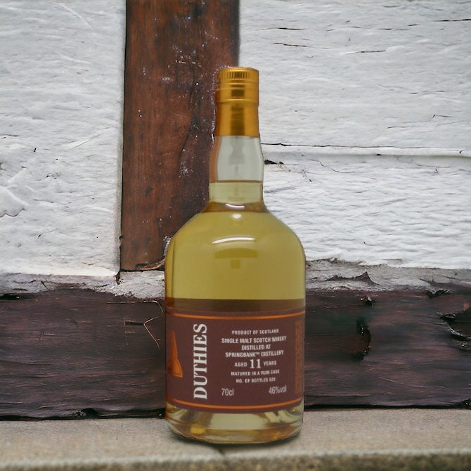 Explore the Intriguing: Springbank Duthies 11 Year Old Rum Cask