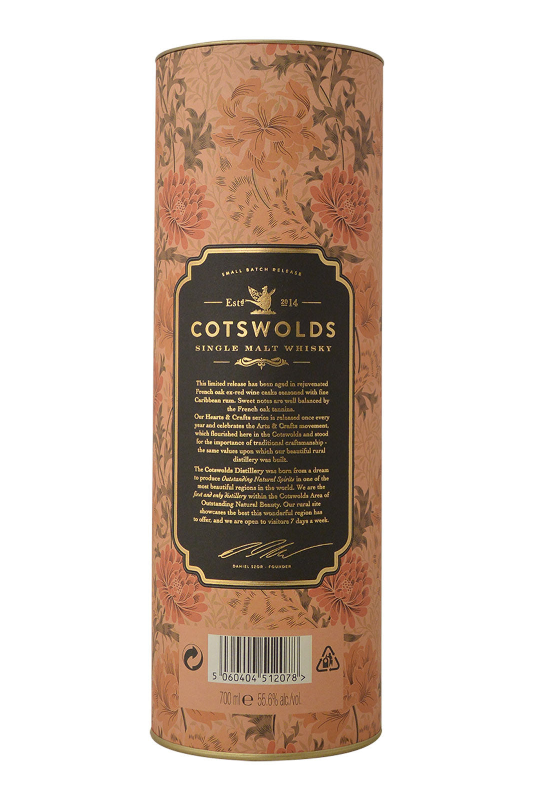 Cotswolds Hearts & Crafts Rum Cask Single Malt Whisky