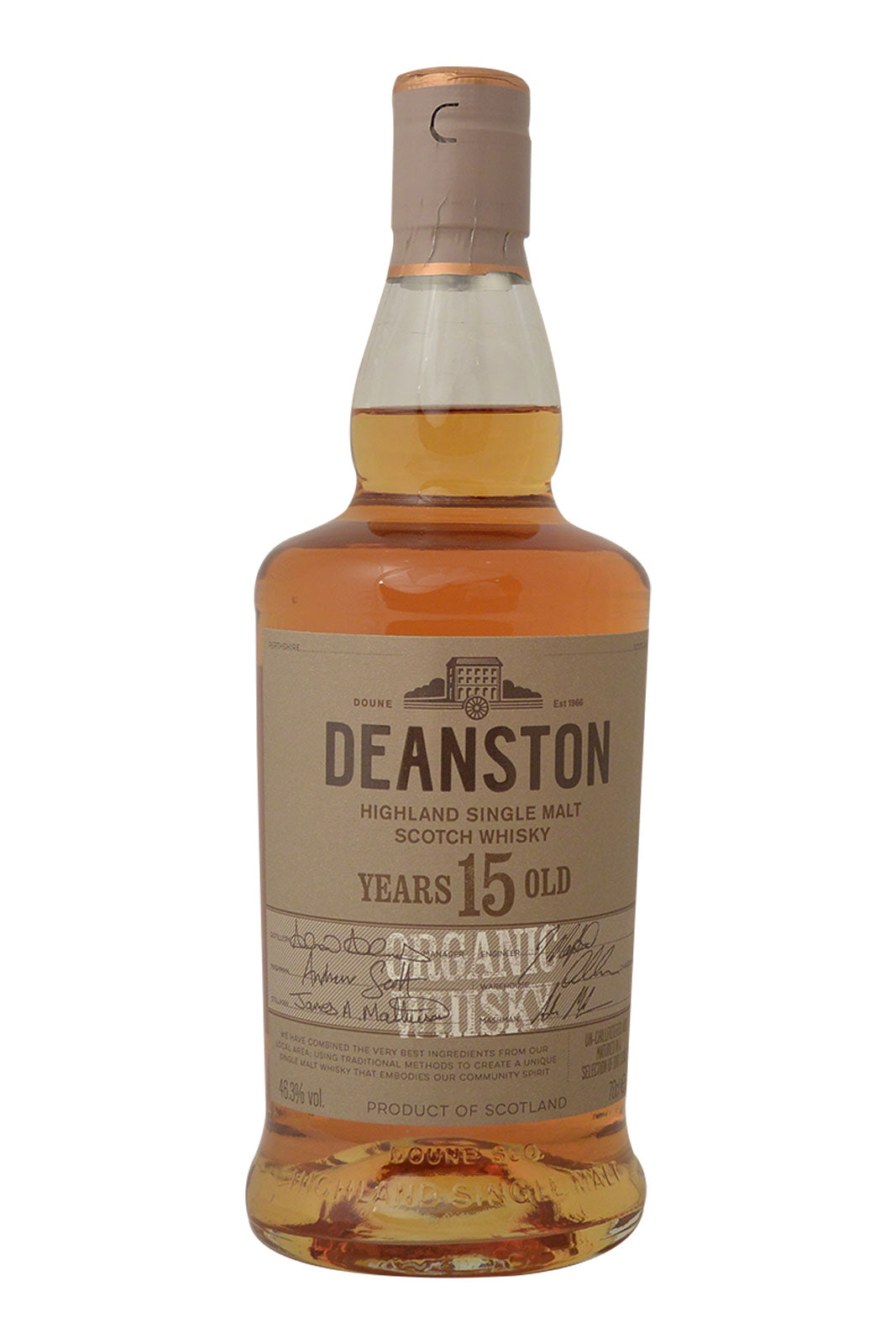 Deanston 15 Year Old Organic