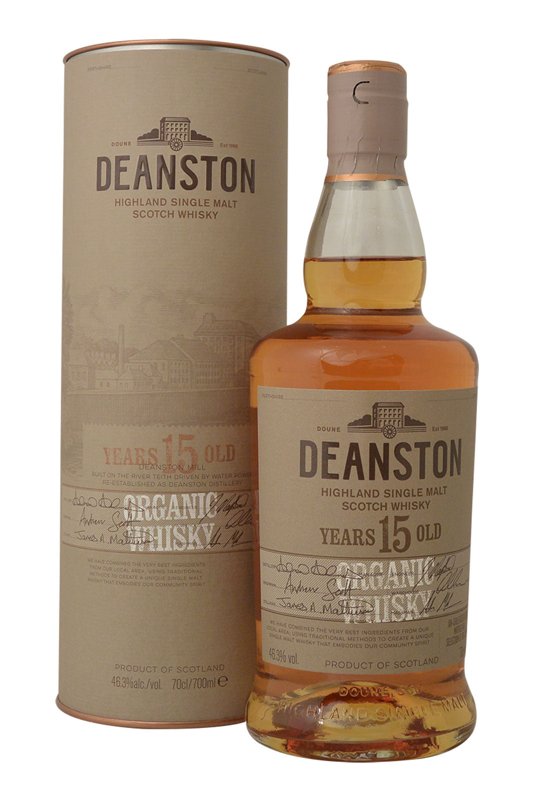 Deanston 15 Year Old Organic