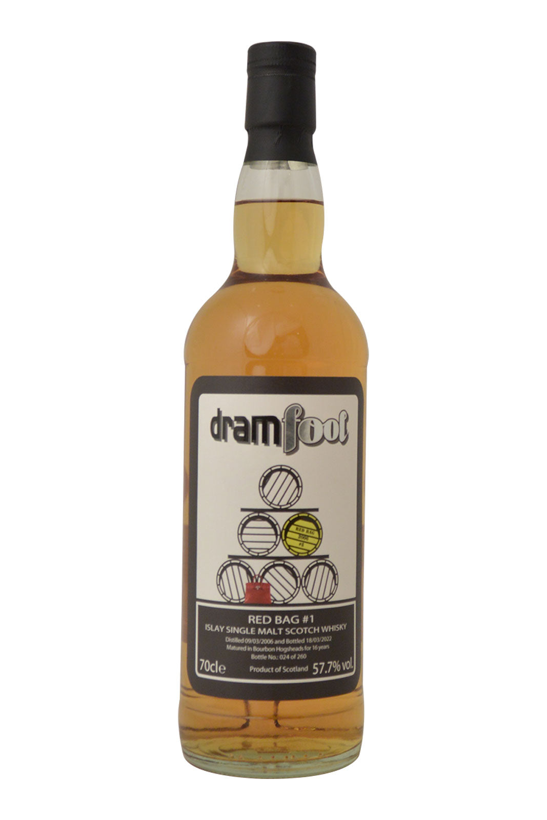 Dramfool Red Bag 16 Year Old Islay Single Malt Scotch