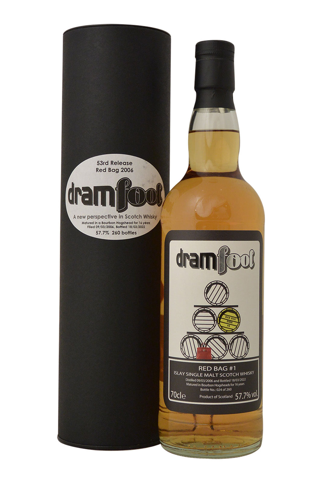 Dramfool Red Bag 16 Year Old Islay Single Malt Scotch