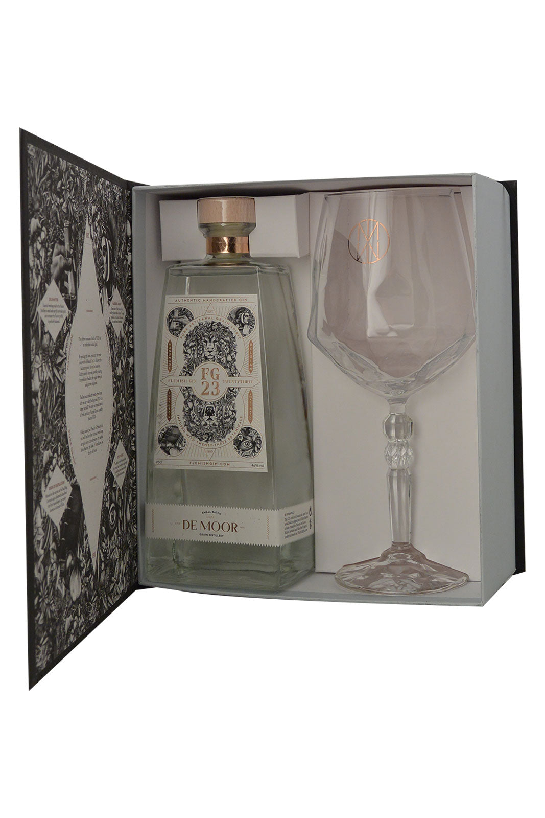 FG 23 Flemish Gin Book of Distillation Giftbox + Glass