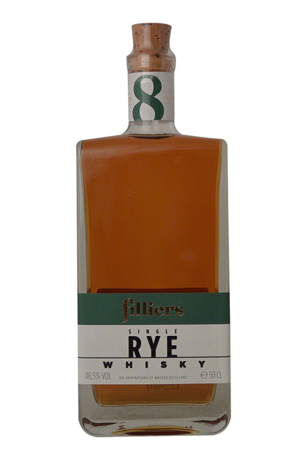 Filliers 100% Rye Whisky - 8 Years - 46.5% ABV - Limited Edition