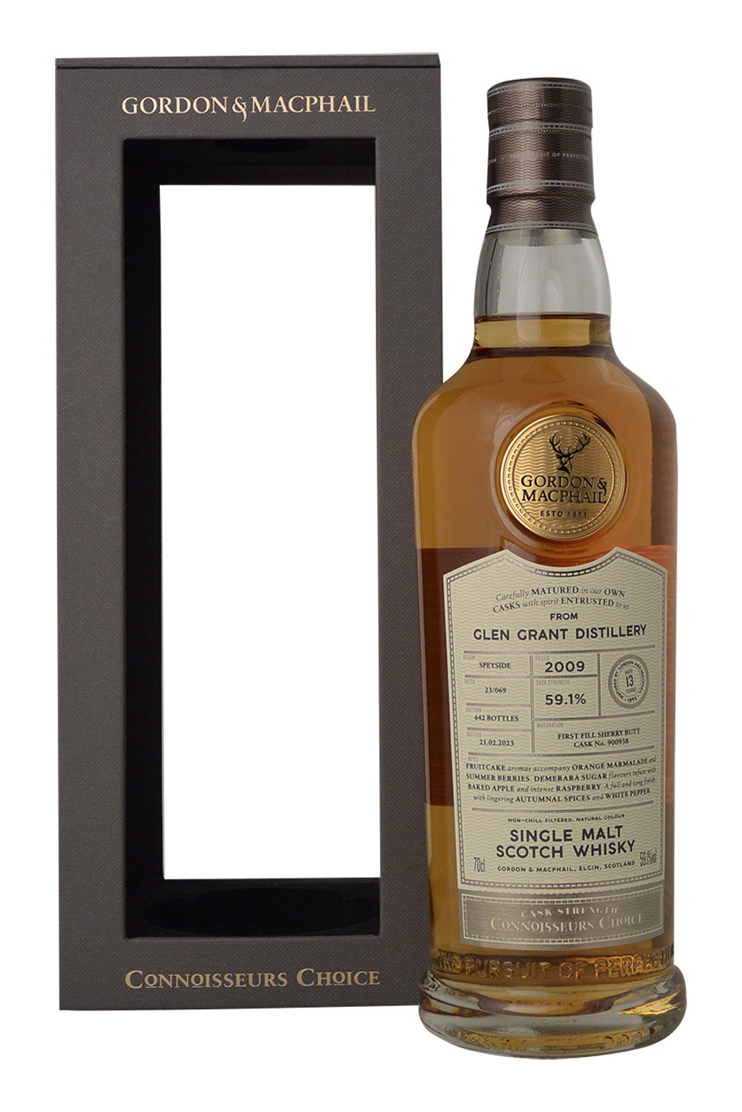 Glen Grant 13  Year Old (2009-2023) Sherry Cask Gordon & Macphail - Connoisseurs Choice