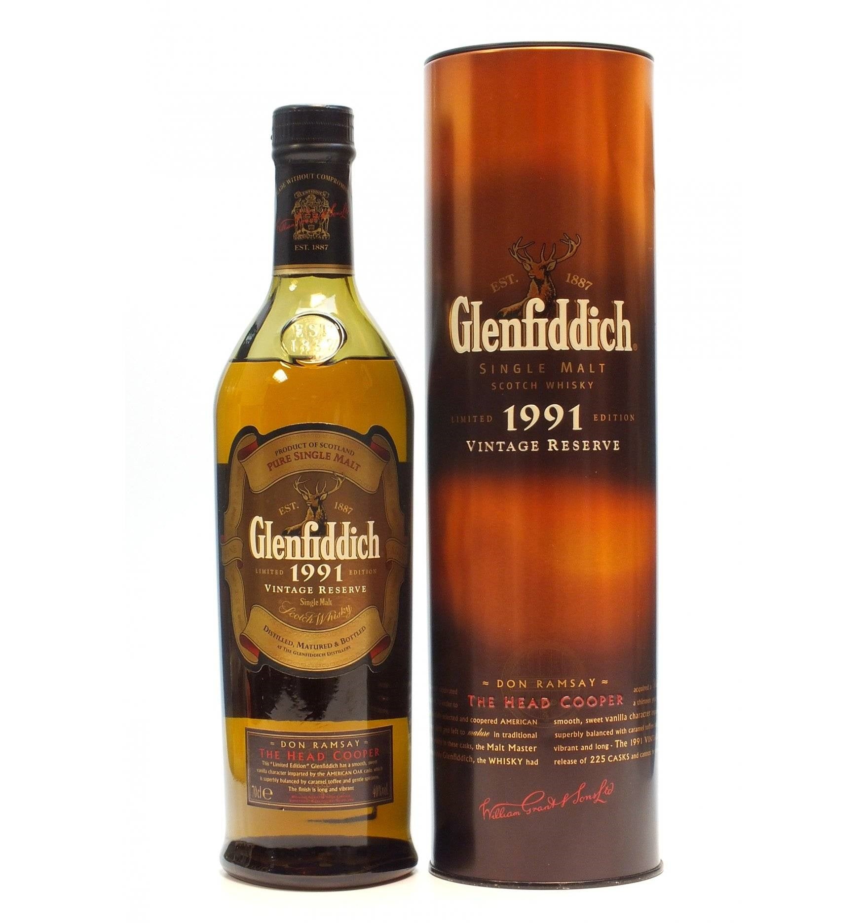 Glenfiddich 1991 - 13 Year Old Vintage Reserve Don Ramsay