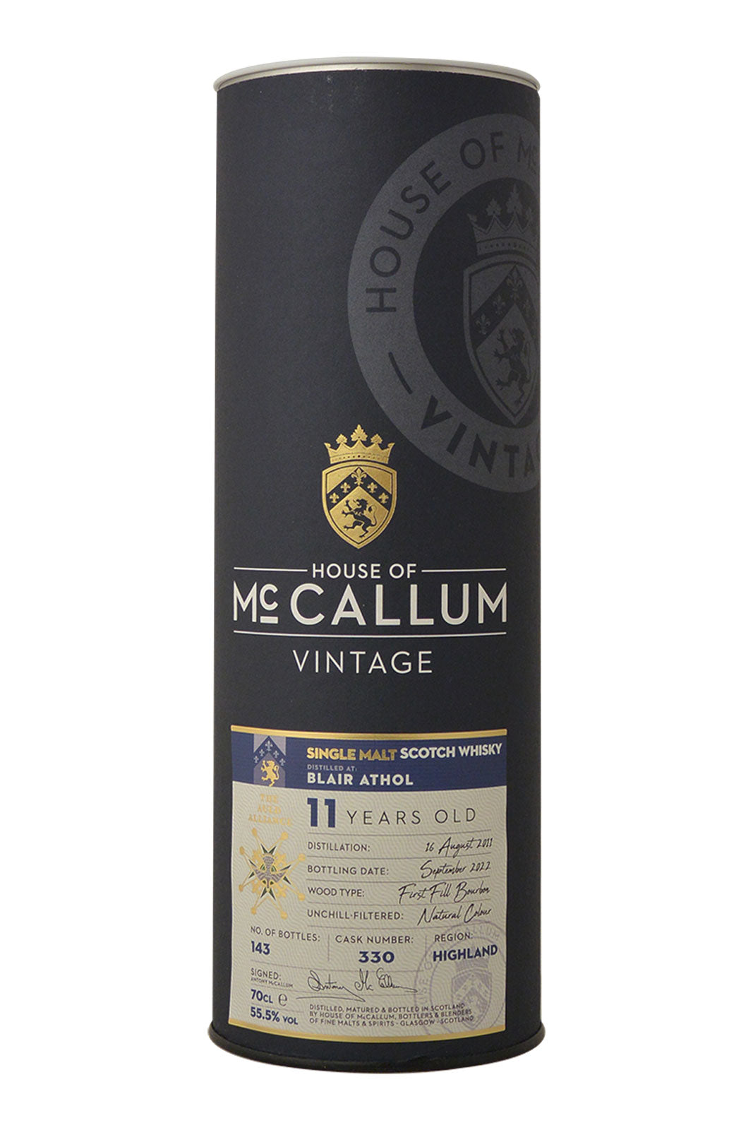 House Of McCallum Blair Athol 11 Year Old