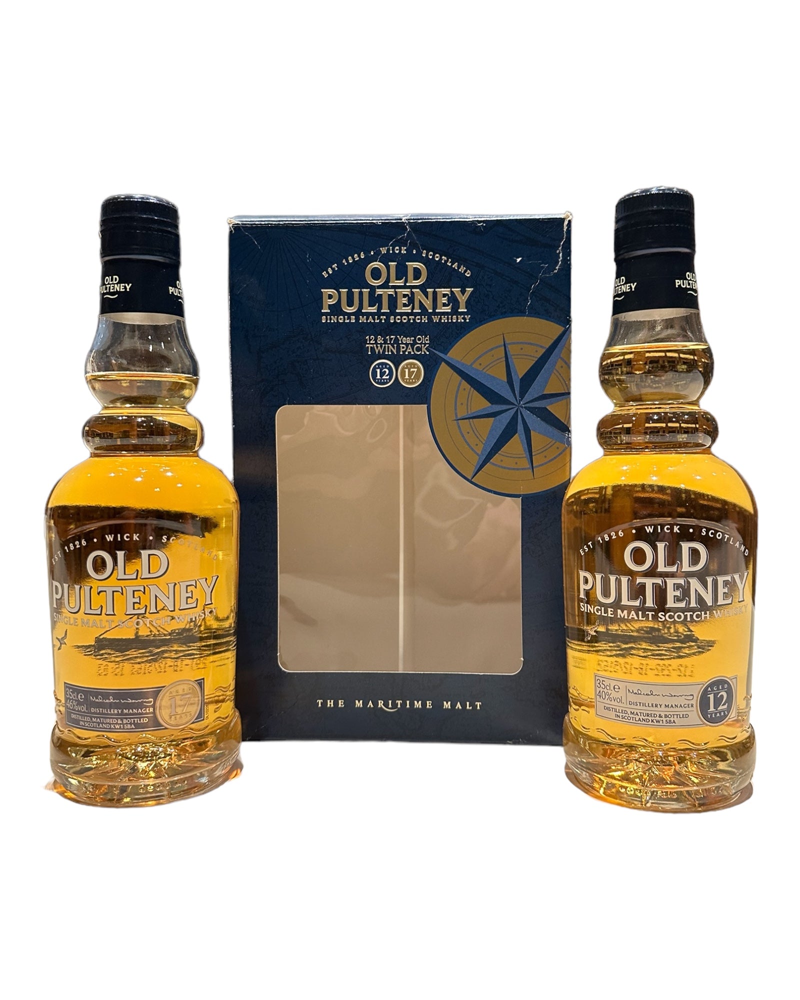 Old Pulteney 12 & 17 Year Old Twin Pack 2 x 35cl