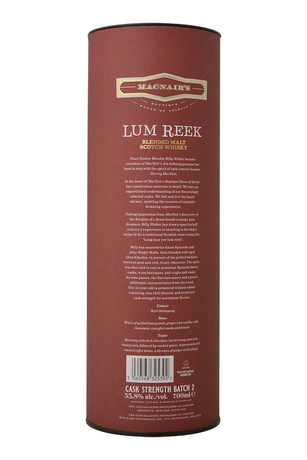 MacNair's Lum Reek 10 Year Old Cask Strength batch 2