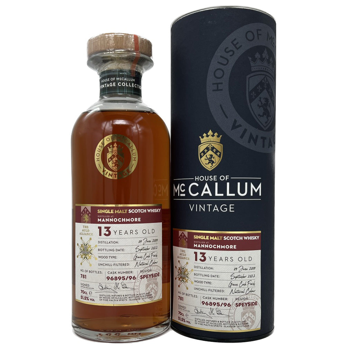 Mannochmore 13 Year Old 2009  House of McCallum