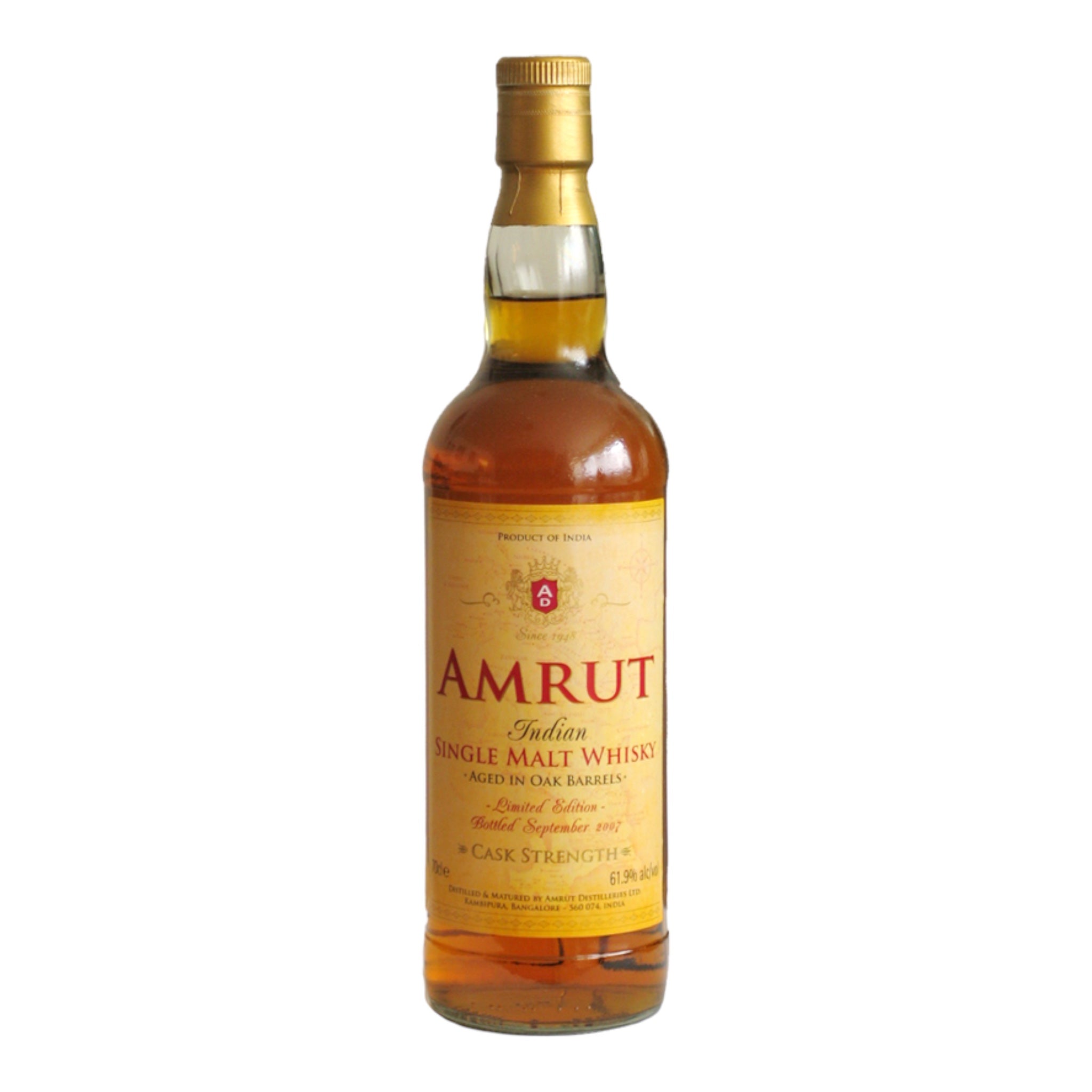 Amrut Indian Cask Strength 61.9%
