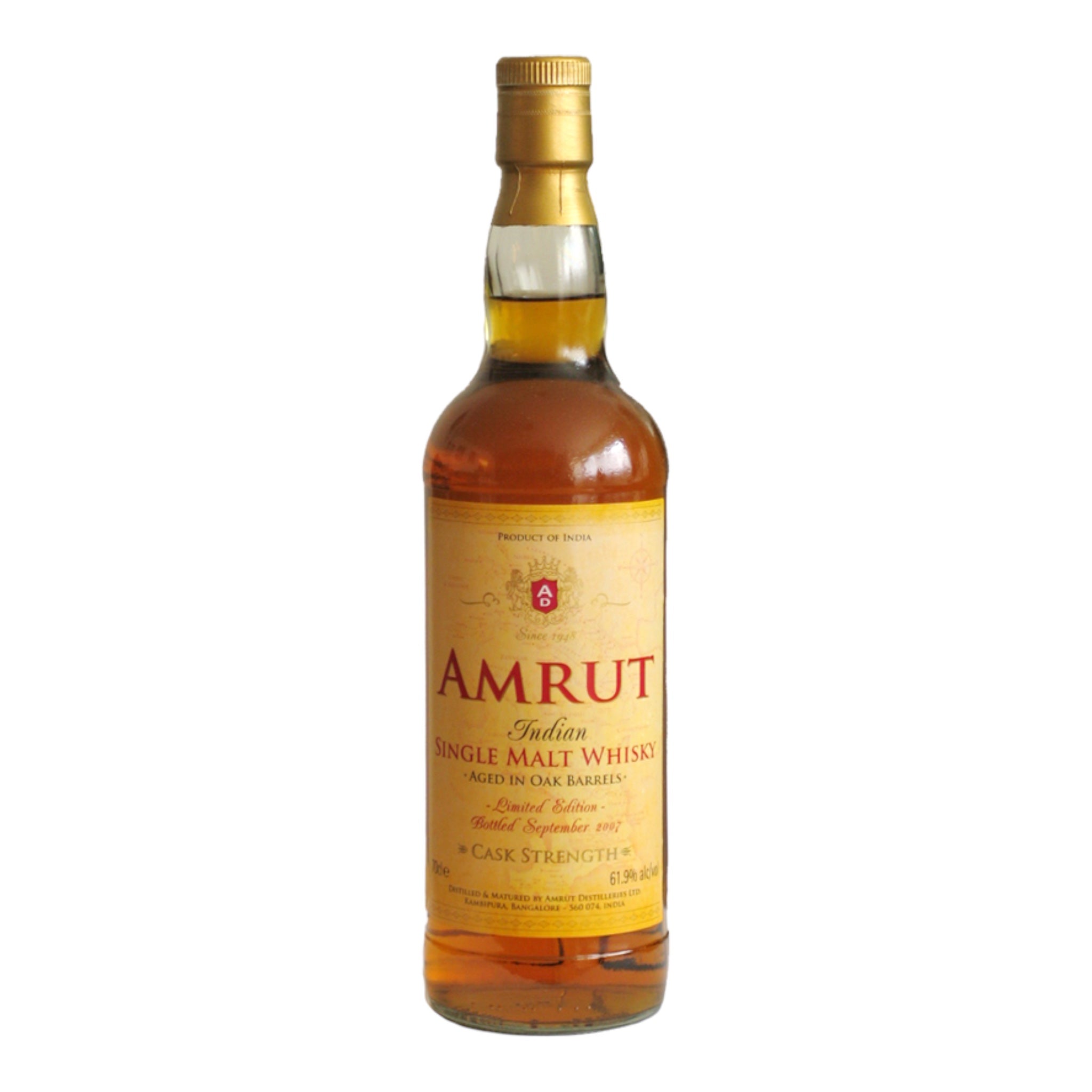 Amrut Indian Cask Strength  61.9%