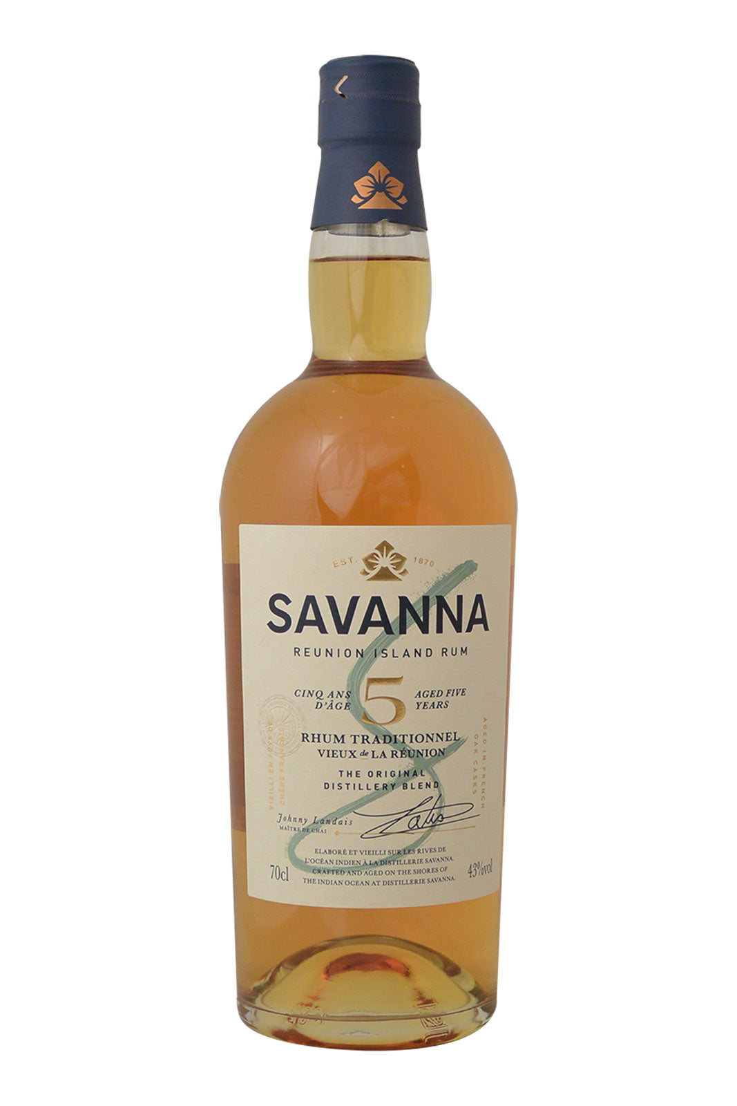 Savanna 5 Year Old Rhum Traditionnel Vieux de la Réunion