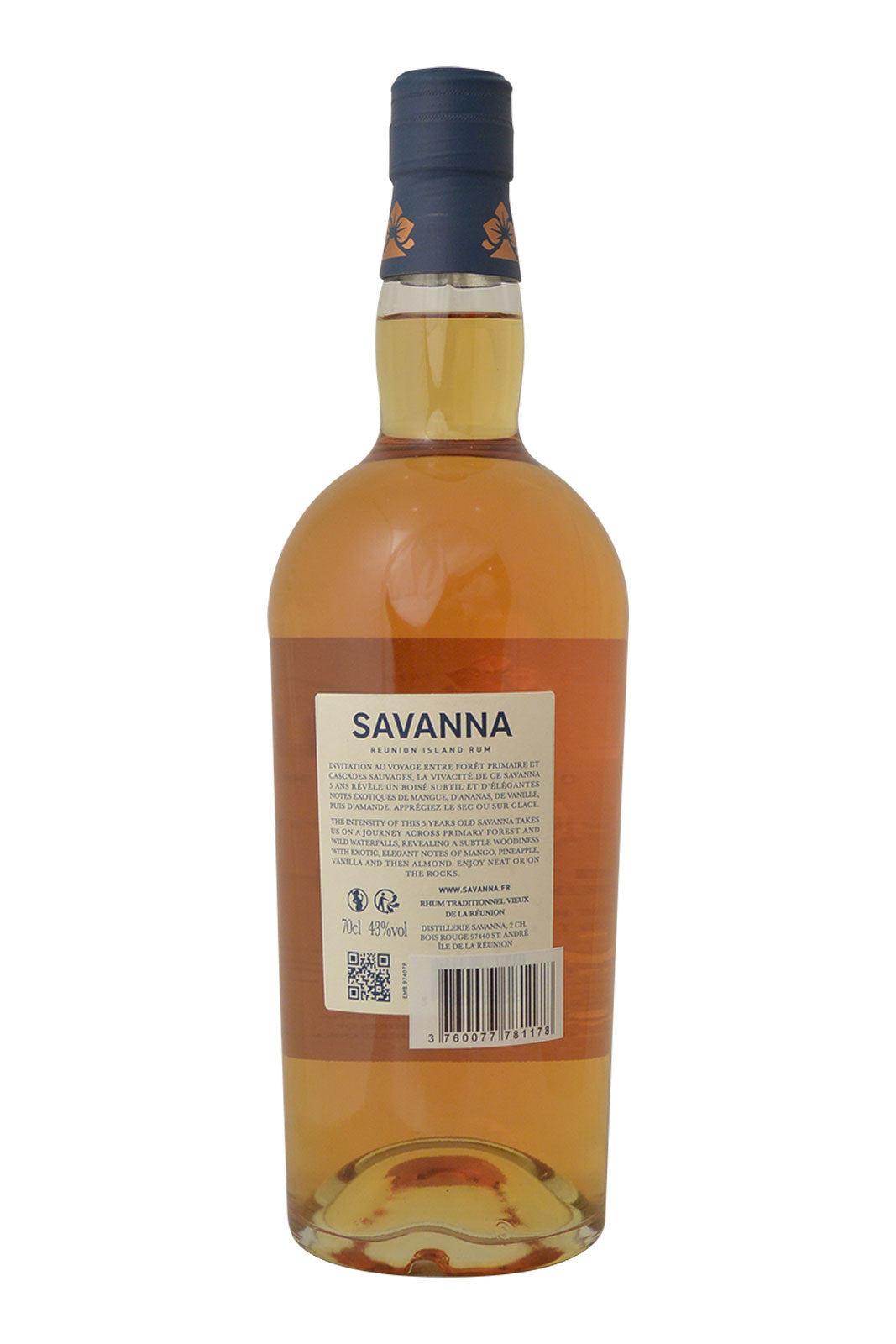 Savanna 5 Year Old Rhum Traditionnel Vieux de la Réunion