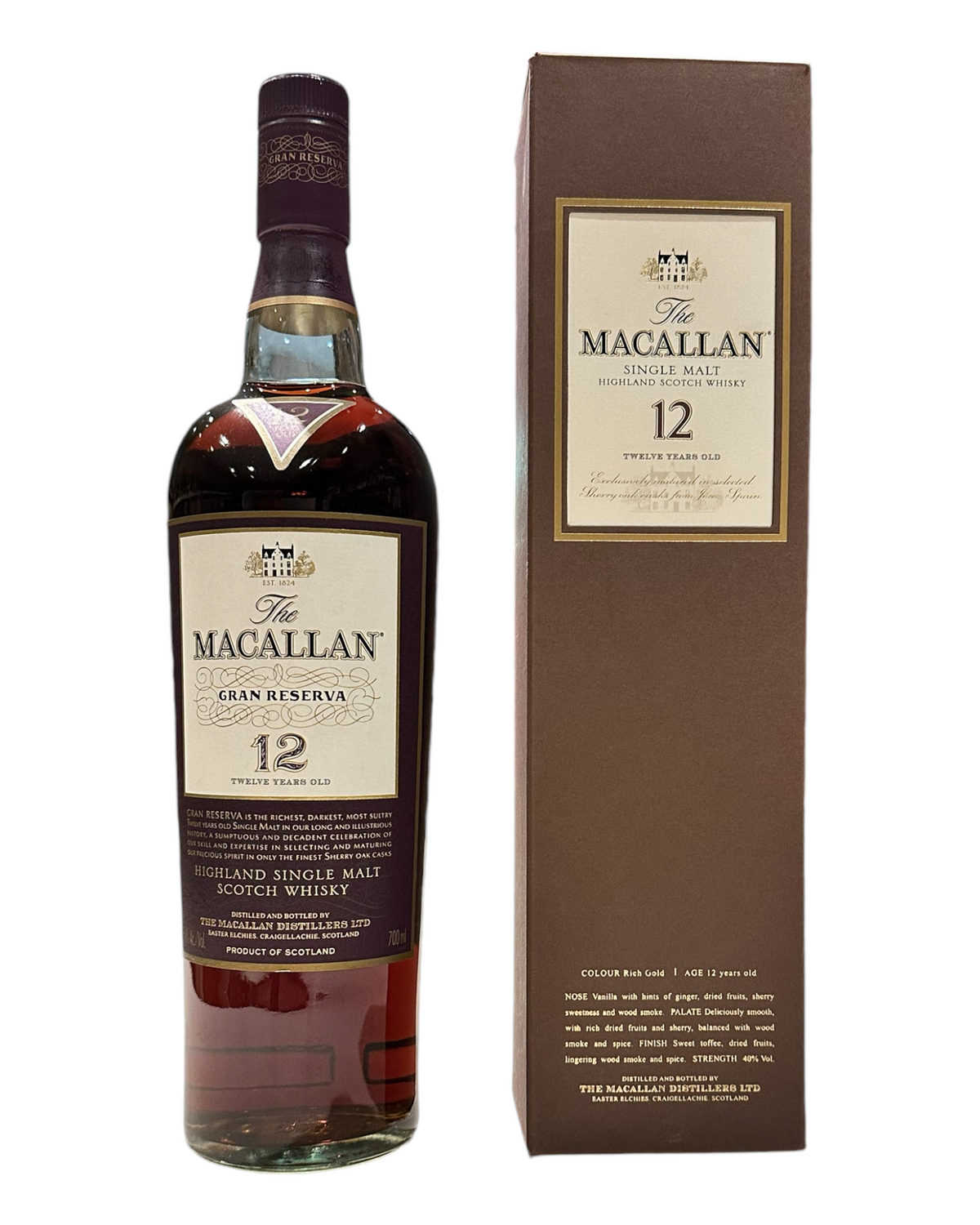 The Macallan 12 Year Old Gran Reserva Whisky 70cl