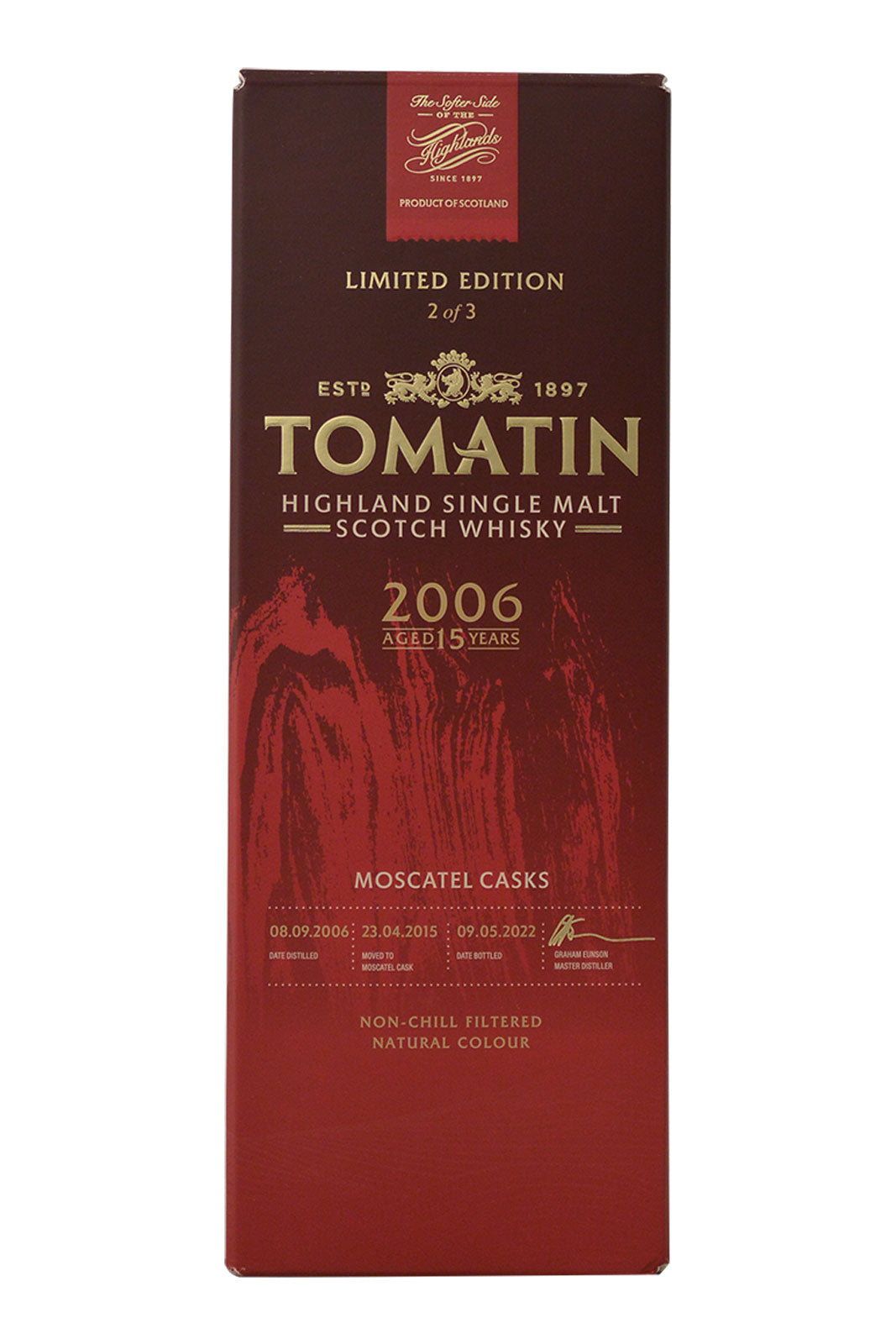 Tomatin 2006 Moscatel cask 15 Year Old
