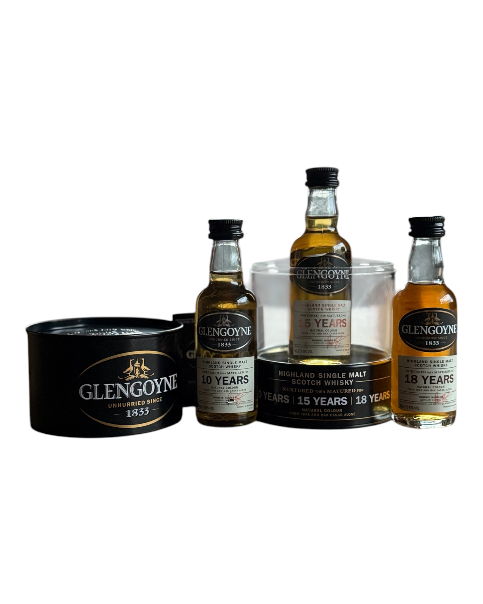 Glengoyne Gift Pack: 10 + 15 + 18 Year Old - 3 x 5 cl Bottle