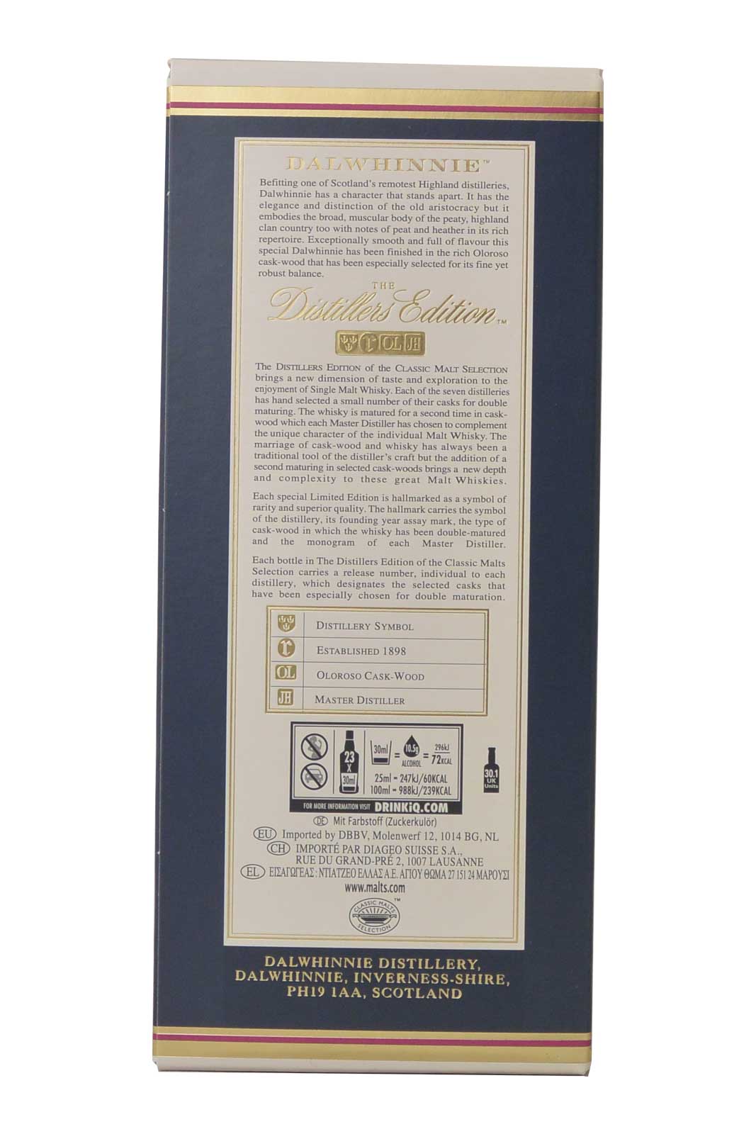 Dalwhinnie Distillers Edition Gold Distilled 2004 Bottled 2019