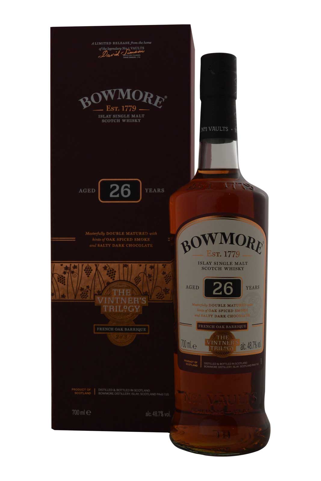 Bowmore 26 Year Old French Oak Barrique - The Vintner's Trilogy