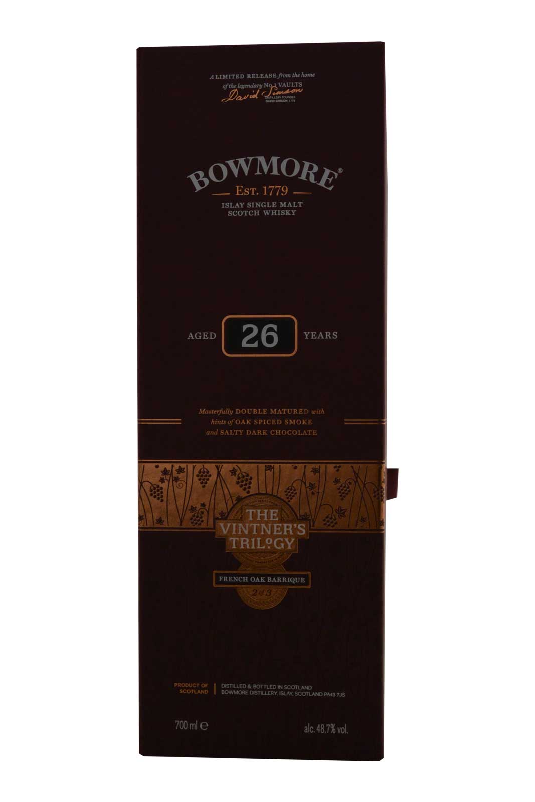 Bowmore 26 Year Old French Oak Barrique - The Vintner's Trilogy