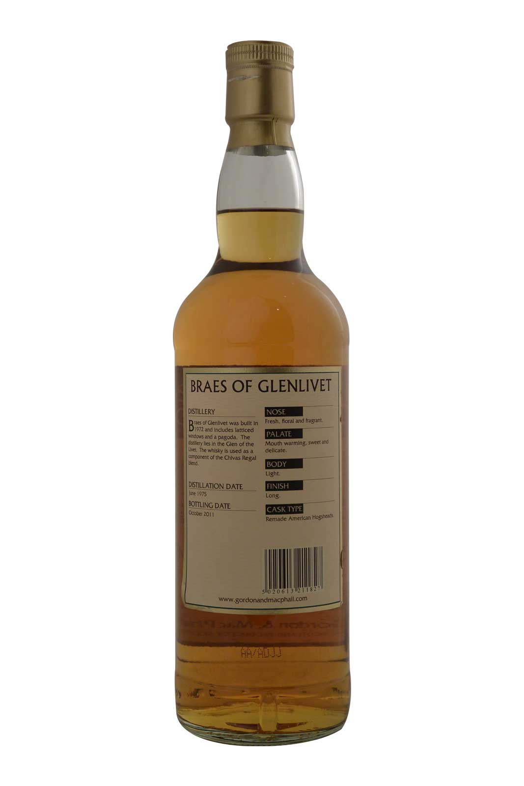 Braes of Glenlivet 1975 Gordon & MacPhail Connoisseurs Choice