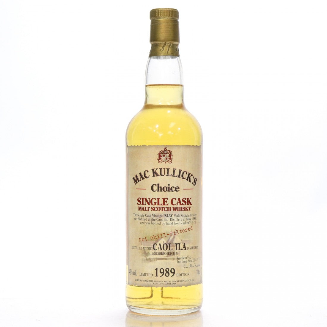 Caol Ila 1989 Mac Kullick's Choice Single Cask