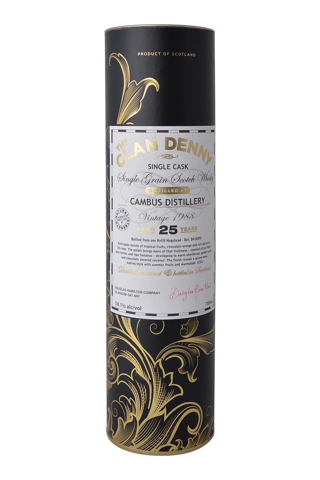 Clan Denny Cambus Distillery 25 Year Old