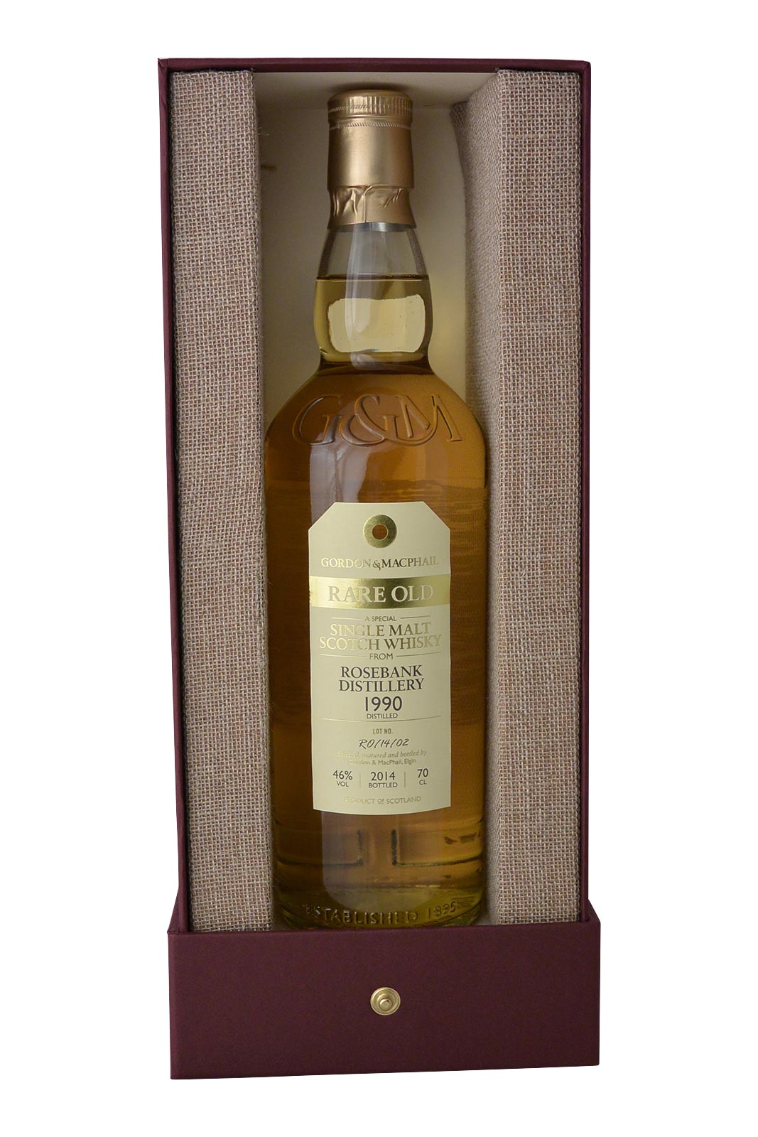 Rosebank 1990 Rare Old 24 Year Old Gordon & MacPhail