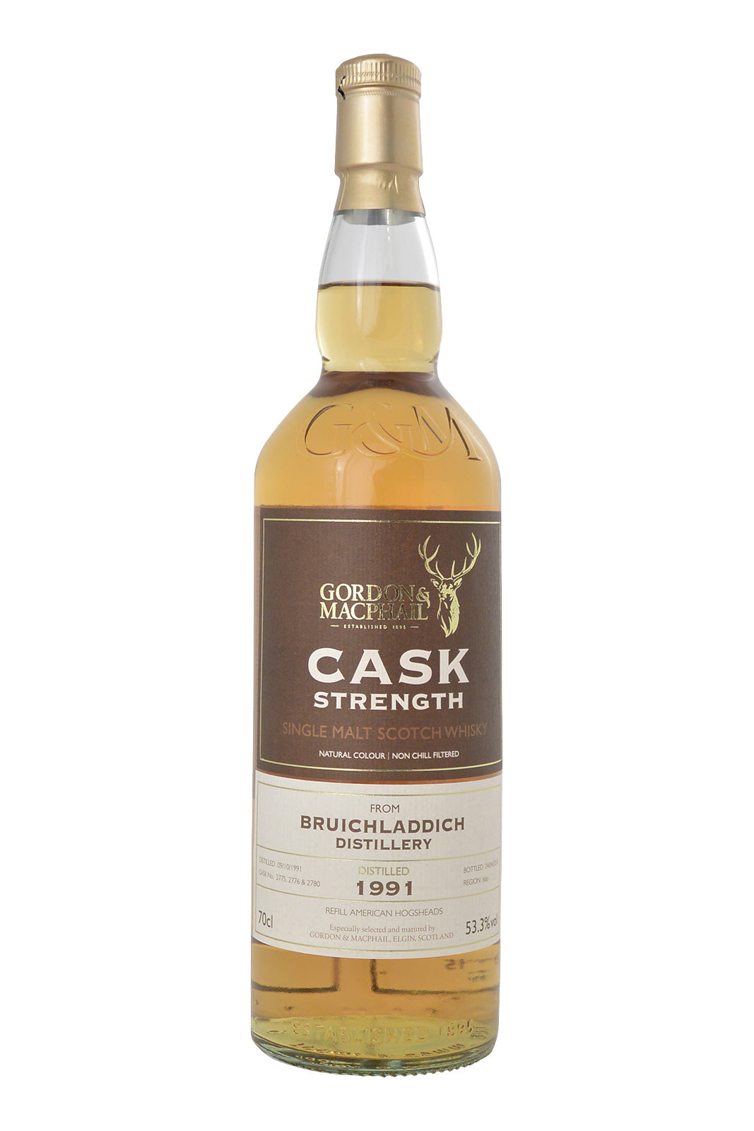 Bruichladdich 1991 Cask Strength by Gordon & MacPhail