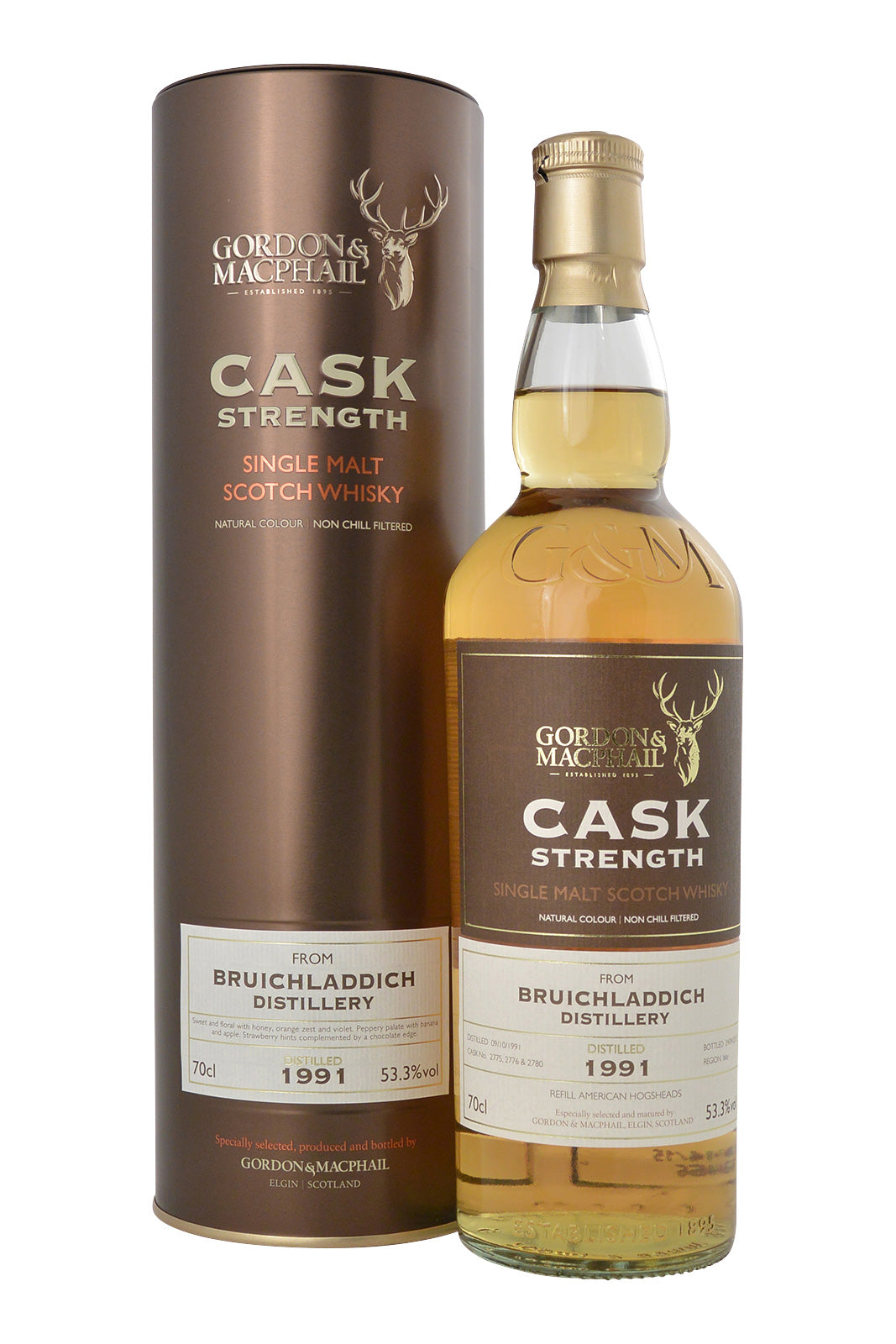 Bruichladdich 1991 Cask Strength by Gordon & MacPhail