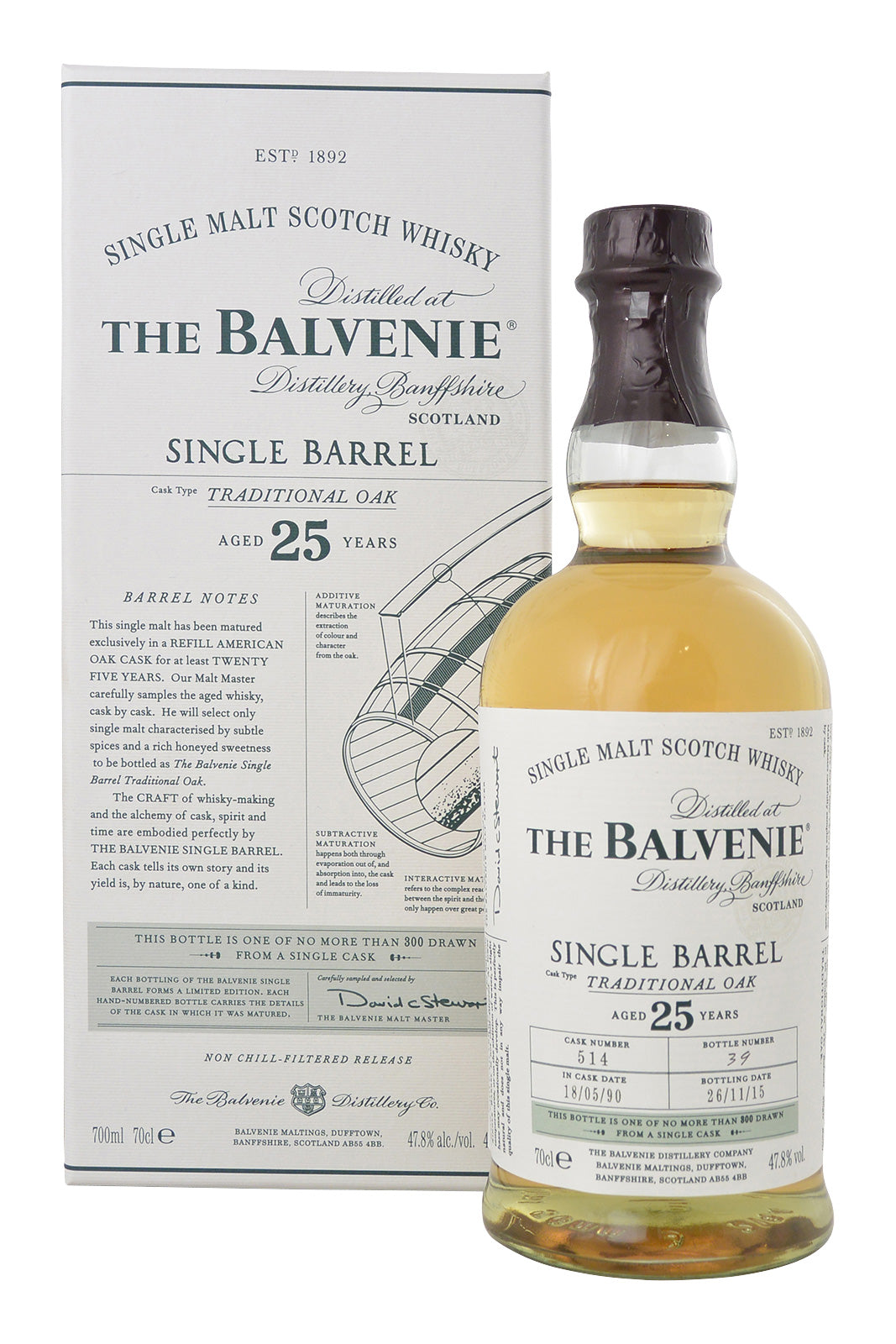 Balvenie 25 Year Old Single Barrel Traditional Oak