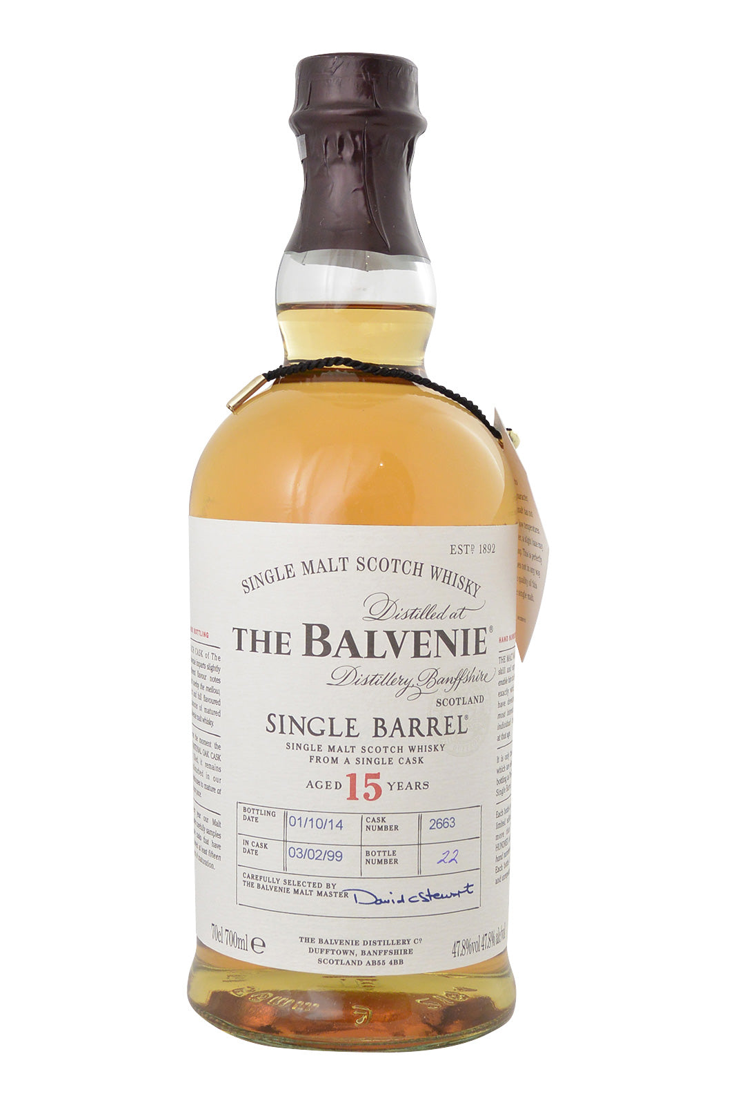 Balvenie 15 Year Old Single Barrel