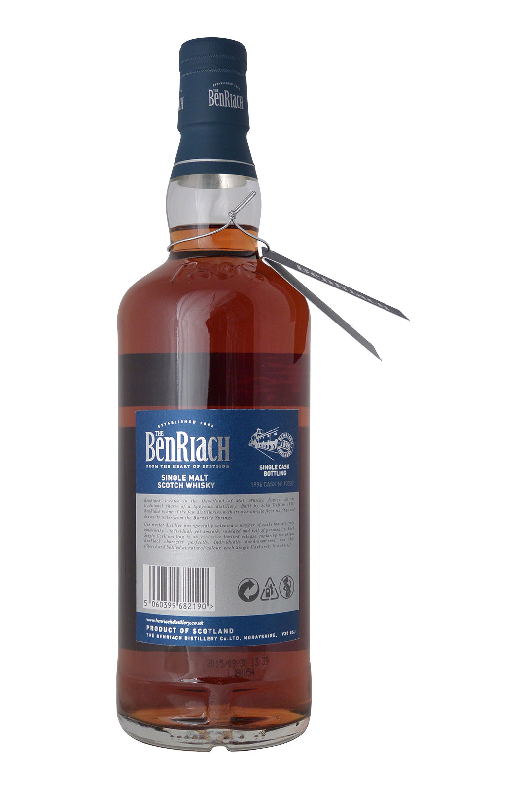 Benriach 1996 Cask N° 10302 Marsala Hogshead