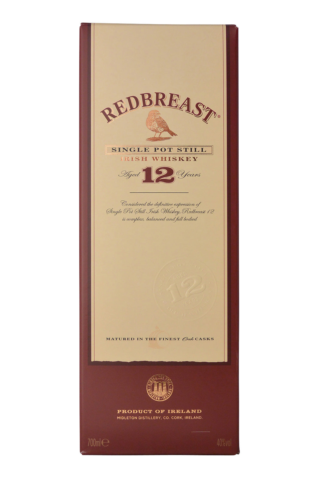 Redbreast 12 Year Old Single Pot Still