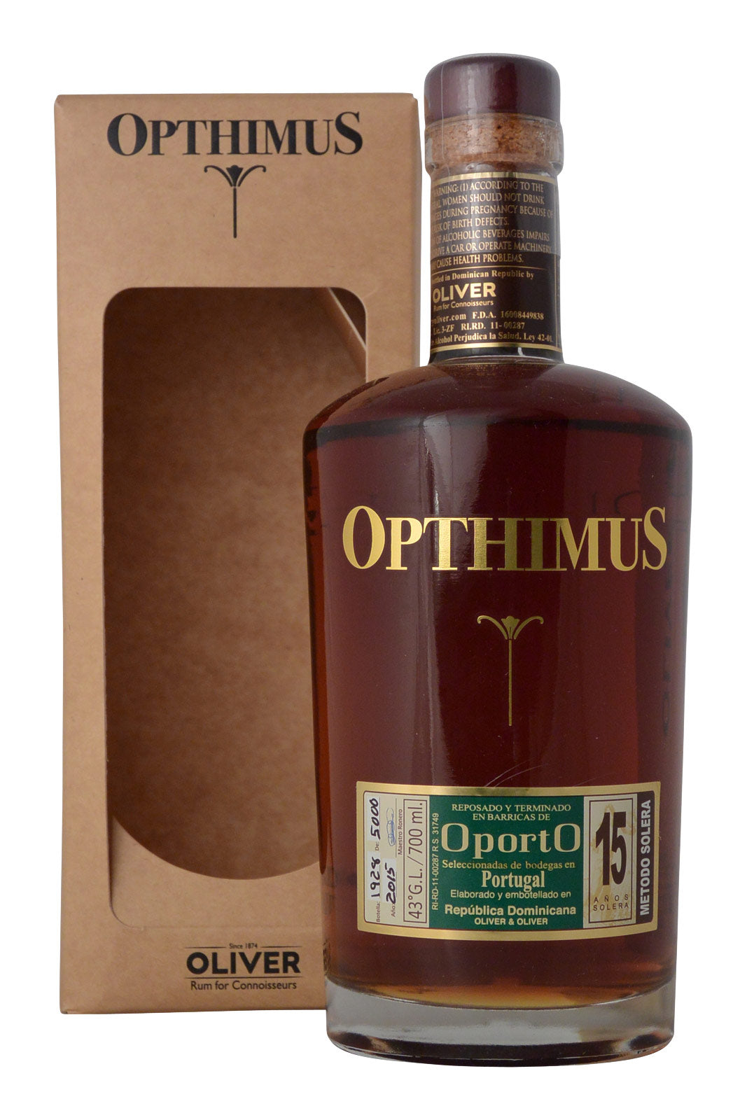 Opthimus 15 Year Old Port Finish
