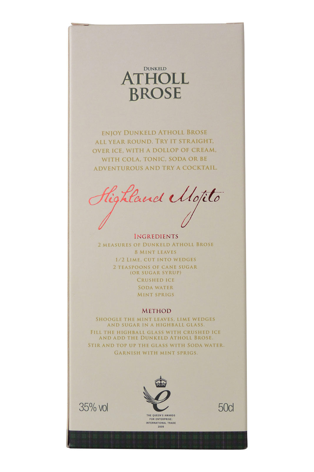 Atholl Brose Liqueur Gordon & MacPhail