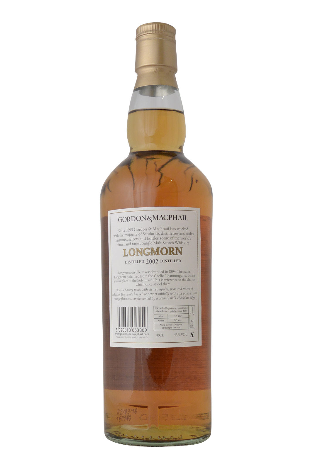 Longmorn 2002 bottling 2016 Gordon & MacPhail