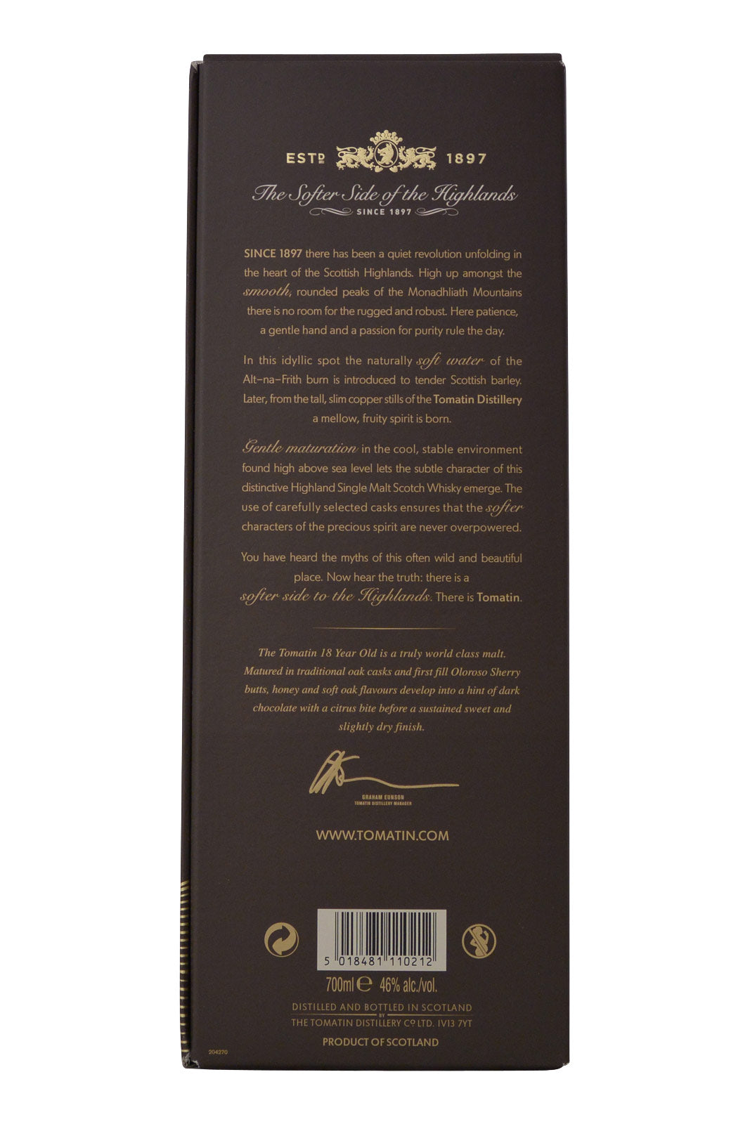 Tomatin 18 Year Old Oloroso Sherry Casks