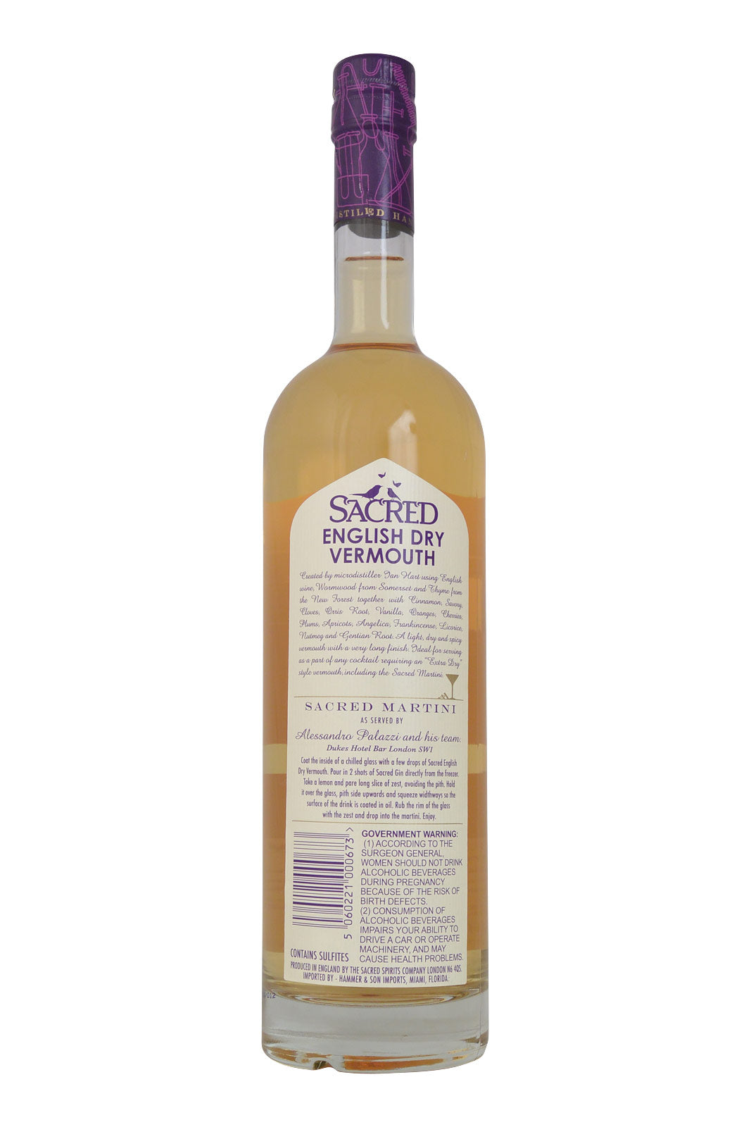 Sacred English Dry Vermouth