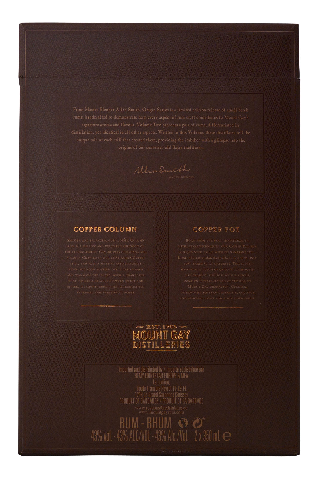 Mount Gay Rum The Copper Stills Vol. 2