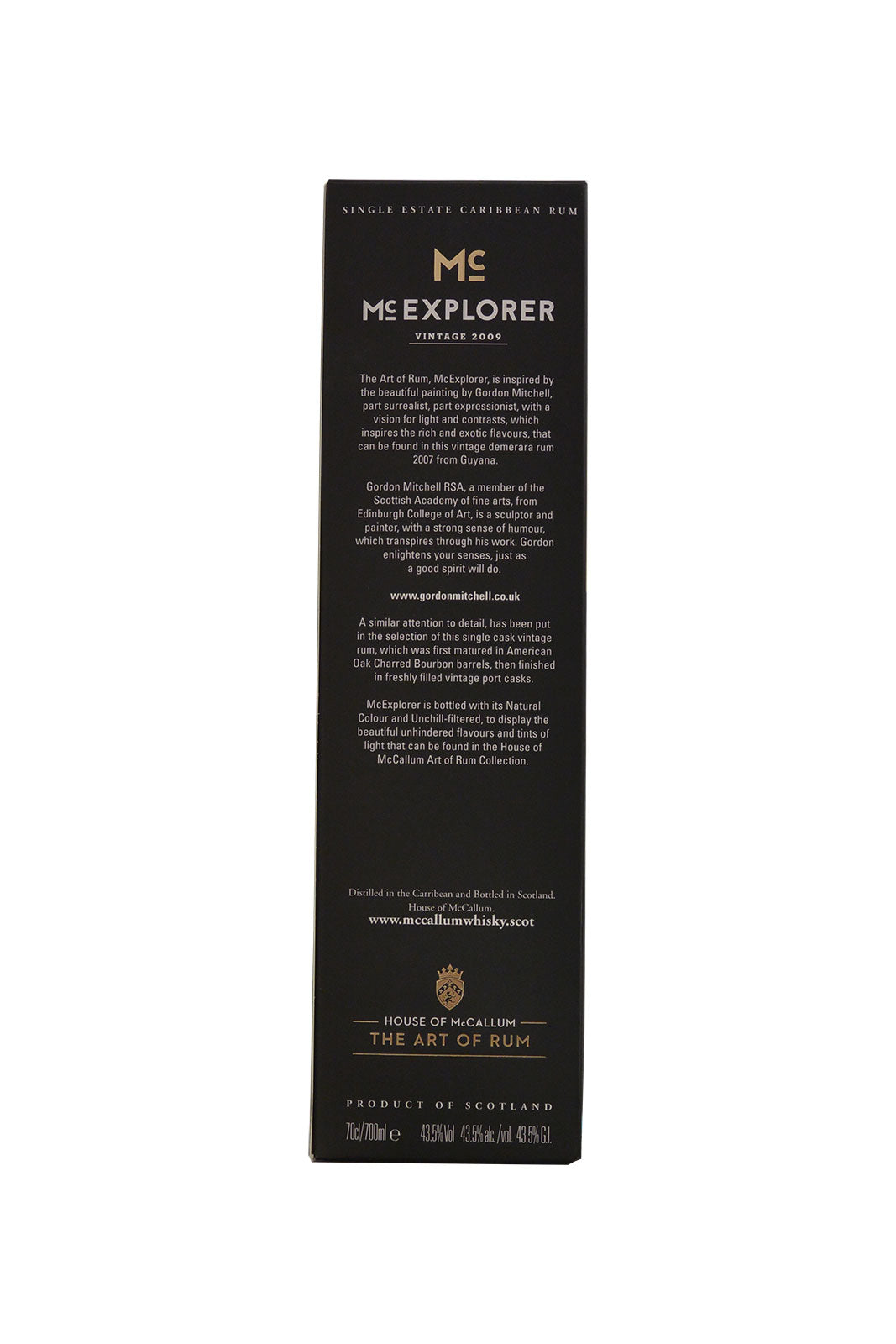 Mc Explorer Single Estate 2009 Port Wood Cask Rum