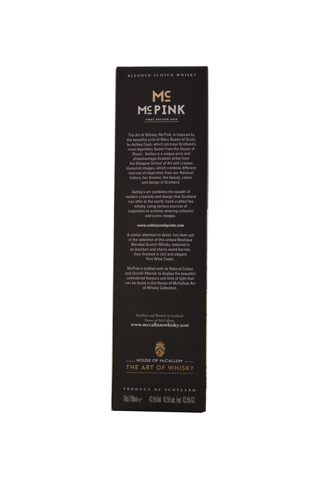 The Art of Whisky Mc Pink Port Wood Cask House of McCallum