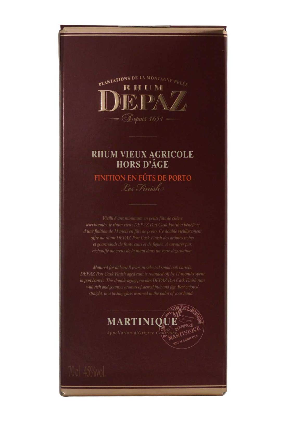 Rhum Depaz Hors d'Age Port Cask Finish