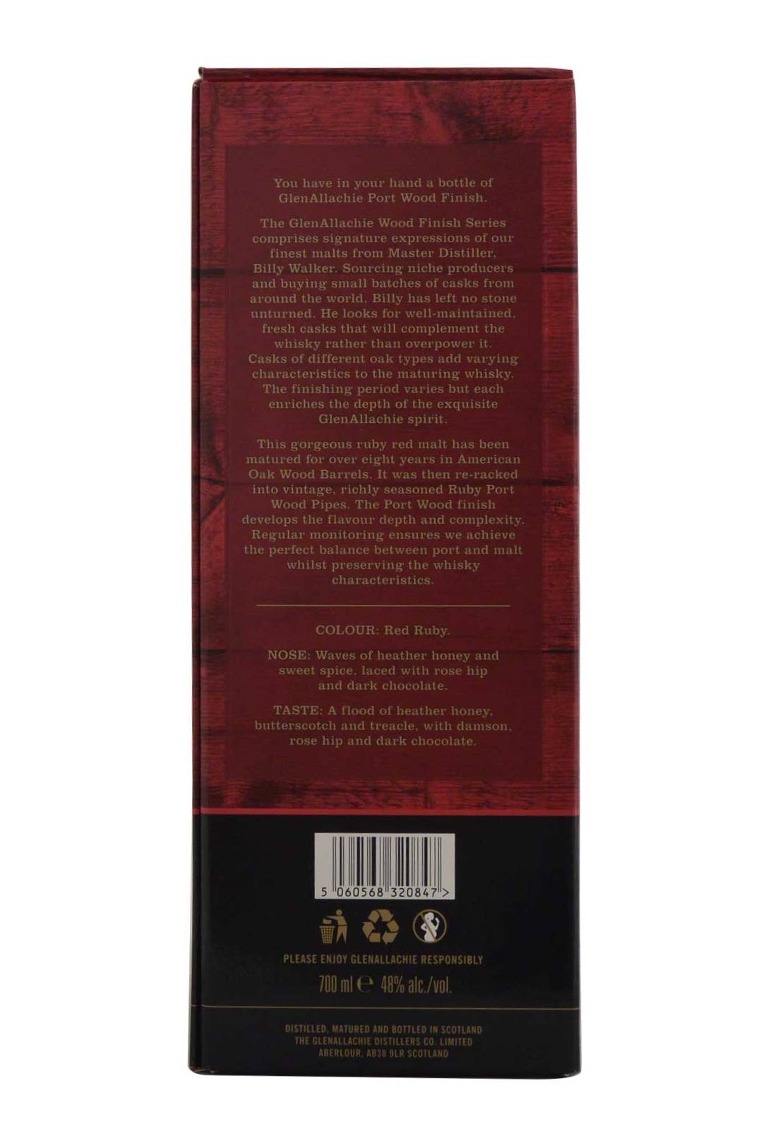 Glenallachie 10 Year Old Port Wood Finish