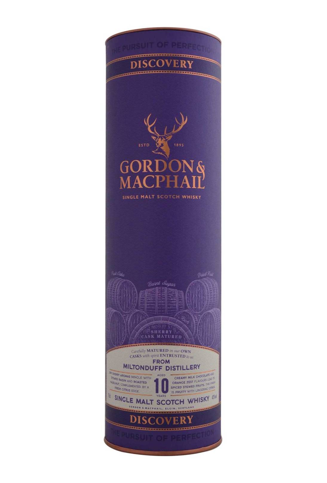 Miltonduff 10 Year Old Gordon & Macphail Discovery Range