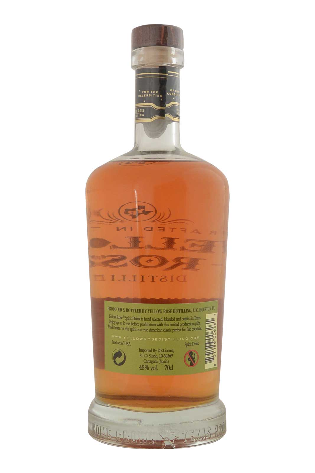 Yellow Rose Rye American Whisky